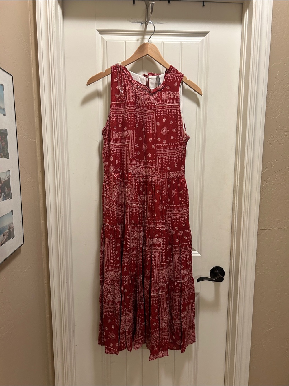 NWT Stetson Red bandanna Patterned Maxi Dress